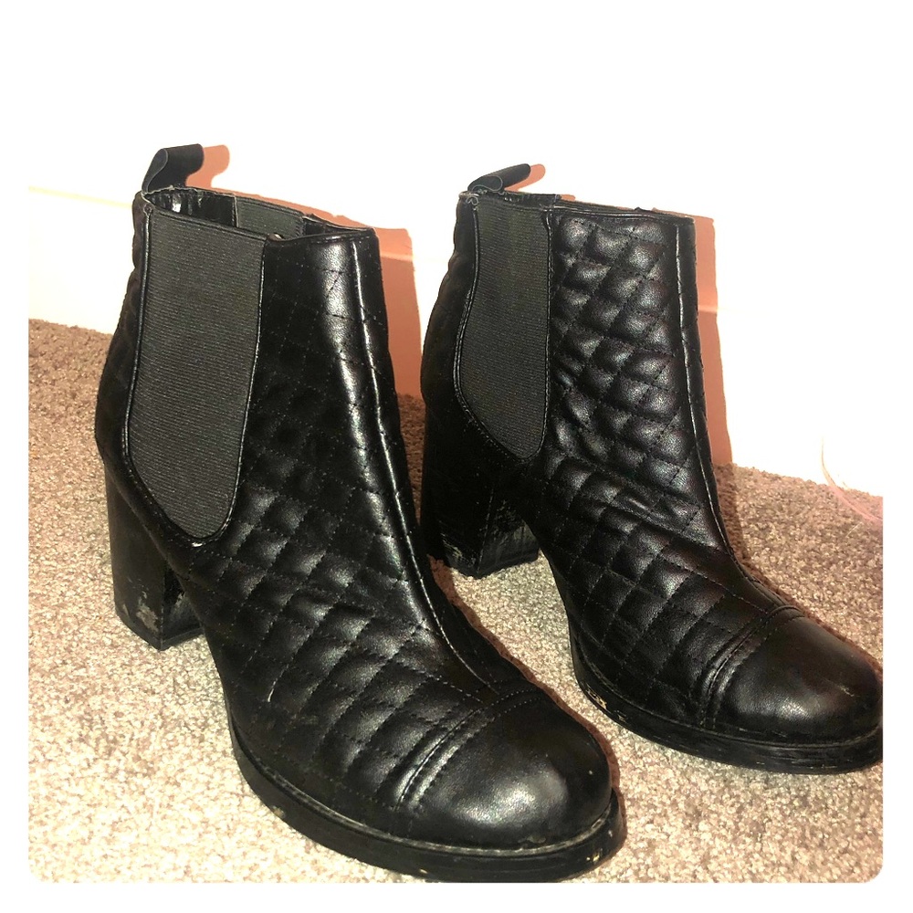 Nasty Gal quilted bootie